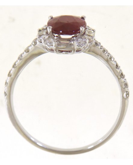 OVAL RUBY DIAMOND RING (TR5812)