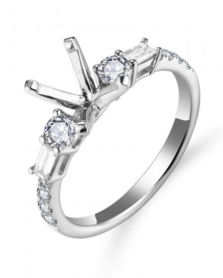 SEMI MOUNT DIAMOND ENGAGEMENT RING (TR5828)