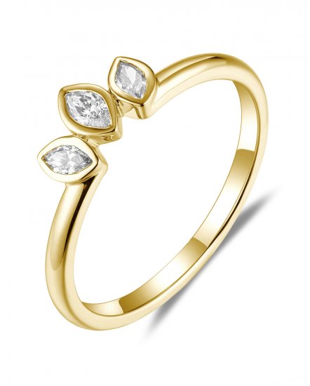 THREE STONE MARQUISE DIAMOND RING (TR5838)