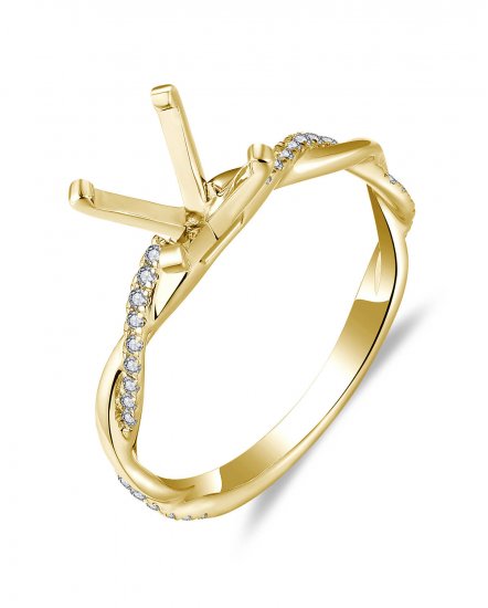 SEMI MOUNT DIAMOND ENGAGEMENT RING (TR5843)