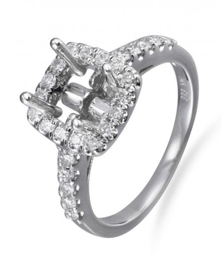 SEMI MOUNT DIAMOND ENGAGEMENT RING (TR585)