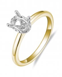 OVAL SEMI MOUNT DIAMOND ENGAGEMENT RING (TR5903)