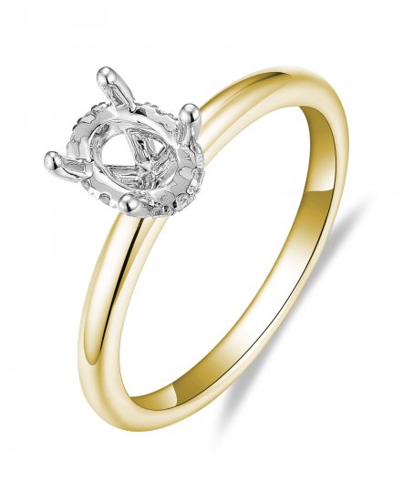 OVAL SEMI MOUNT DIAMOND ENGAGEMENT RING (TR5903)