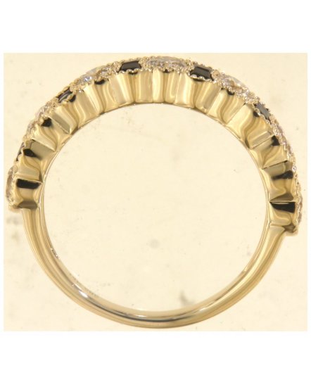 PRINCESS CUT SAPPHIRE DIAMOND BAND (TR5912)