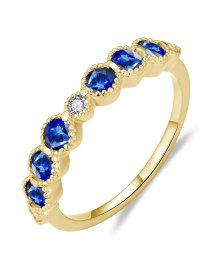 SAPPHIRE DIAMOND BAND (TR5926)