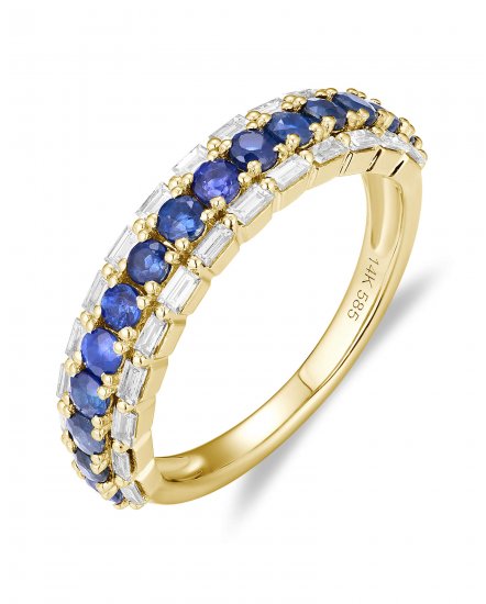 SAPPHIRE DIAMOND BAND (TR5938)