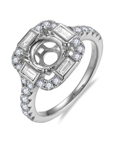 SEMI MOUNT DIAMOND ENGAGEMENT RING (TR5964)
