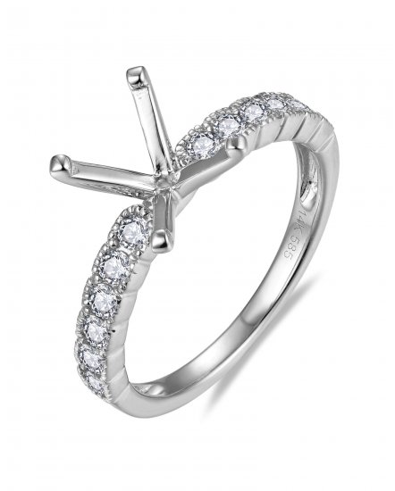 SEMI MOUNT DIAMOND ENGAGEMENT RING (TR5965)