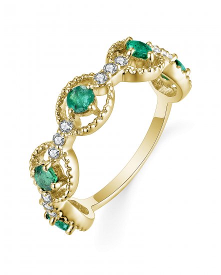 EMERALD DIAMOND BAND (TR5976)