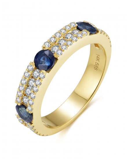 SAPPHIRE DIAMOND BAND (TR5977)