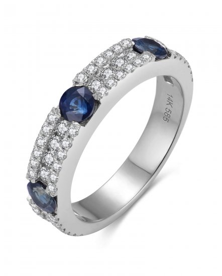 SAPPHIRE DIAMOND BAND (TR5977)