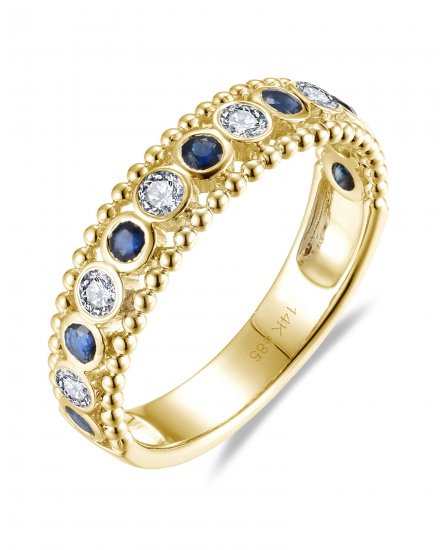 SAPPHIRE DIAMOND BAND (TR5996)