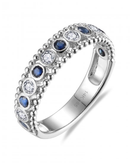 SAPPHIRE DIAMOND BAND (TR5996)