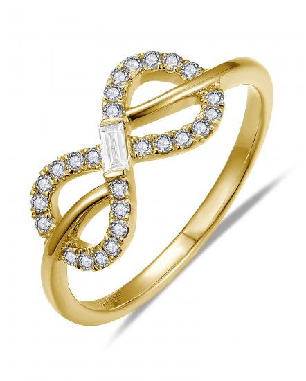 INFINITY STYLE DIAMOND RING (TR6046)