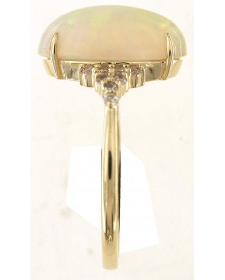 OVAL OPAL DIAMOND RING (TR6058)