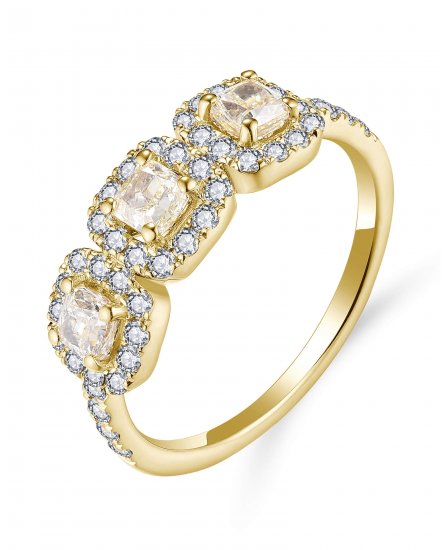MULTI TONE CUSHION DIAMOND BAND (TR6059)