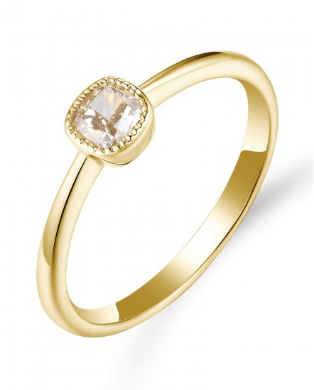 CUSHION SOLITAIRE DIAMOND RING (TR6064)