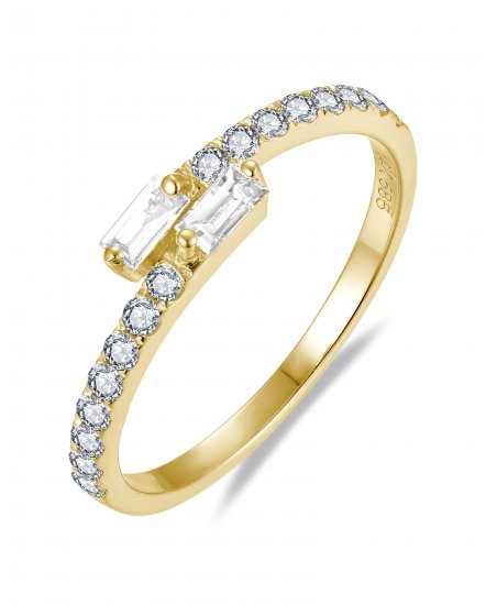 BYPASS BAGUETTE DIAMOND RING (TR6089)