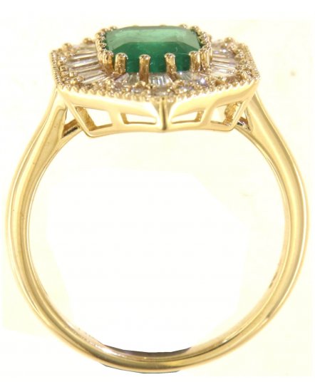 EMERALD CUT DIAMOND RING (TR6092)