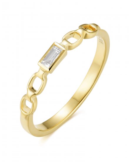 BAGUETTE SOLITAIRE DIAMOND RING (TR6123)