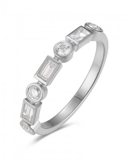 BAGUETTE DIAMOND BAND (TR6124)