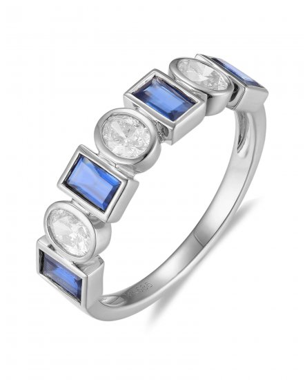 SAPPHIRE DIAMOND BAND (TR6141)