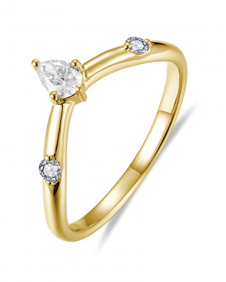 CURVED V SHAPE DIAMOND BAND (TR6165)