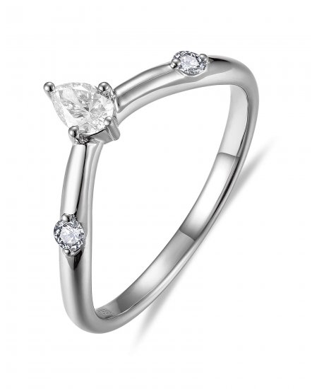 CURVED V SHAPE DIAMOND BAND (TR6165)