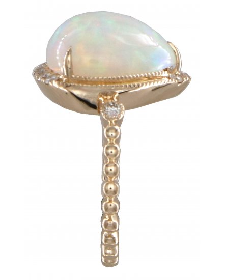PEAR OPAL DIAMOND RING (TR6205)