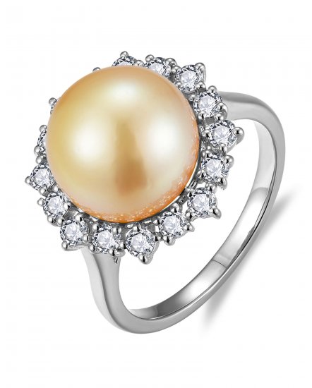 PEARL DIAMOND RING (TR6219)