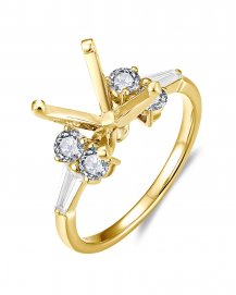 SEMI MOUNT DIAMOND ENGAGEMENT RING (TR6233)