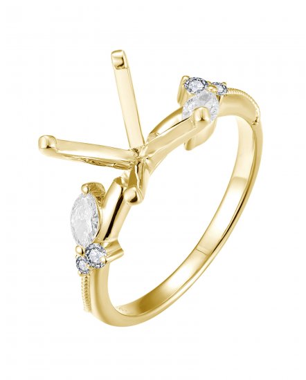 SEMI MOUNT DIAMOND ENGAGEMENT RING (TR6235)