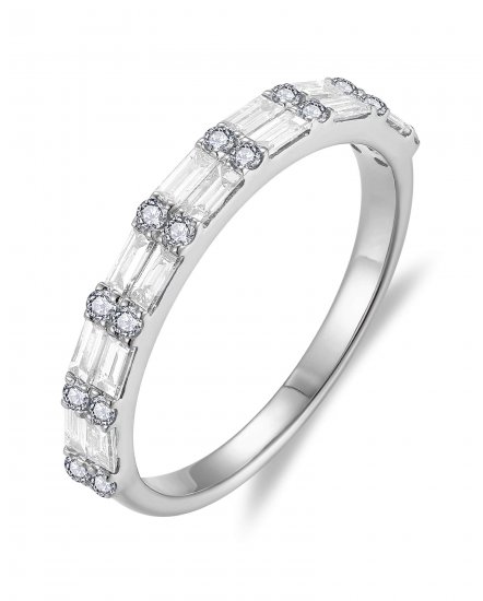BAGUETTE DIAMOND BAND (TR6248)