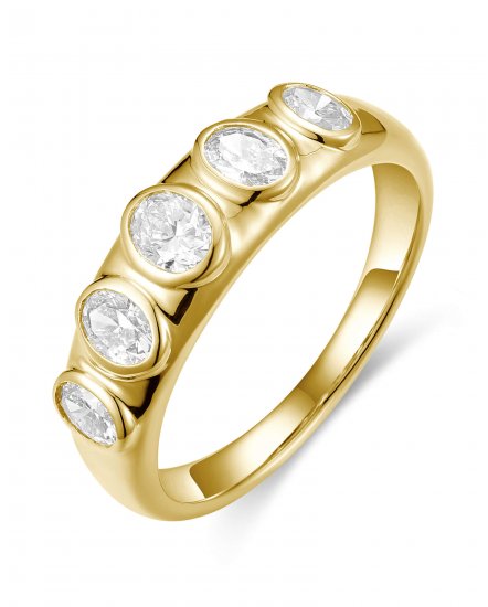 OVAL DIAMOND BAND (TR6284)