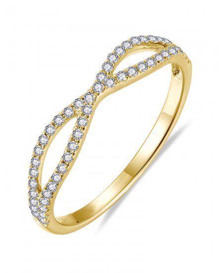 CRISS CROSS STYLE DIAMOND BAND (TR6294)