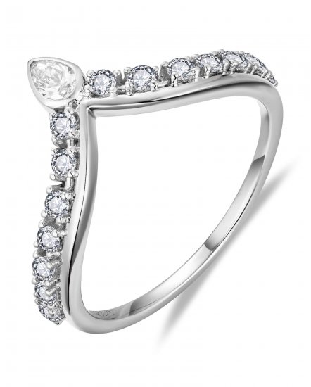 CURVED STYLE PEAR DIAMOND BAND (TR6327)
