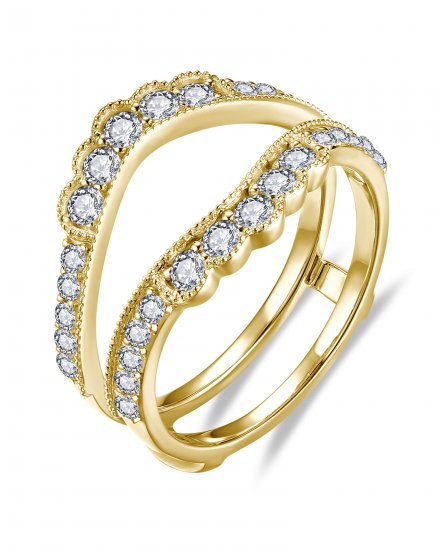 CURVED STYLE ENHANCER DIAMOND RING (TR6349)