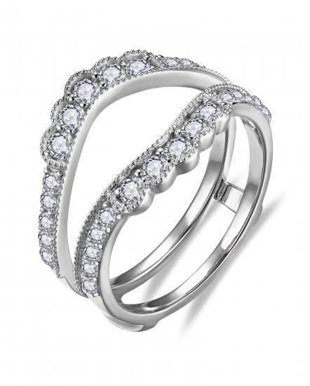 CURVED STYLE ENHANCER DIAMOND RING (TR6349)