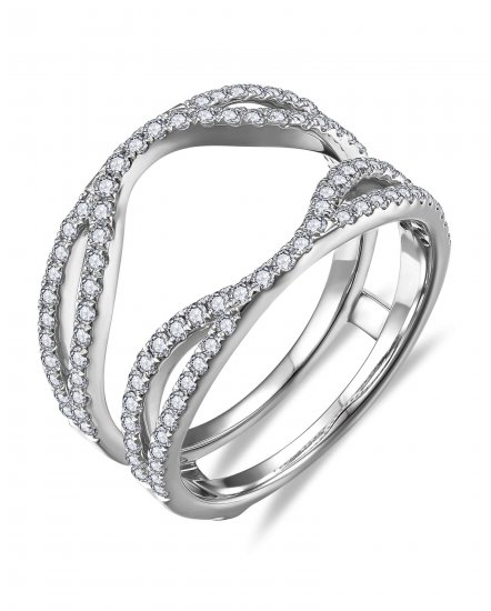CURVED STYLE ENHANCER DIAMOND RING (TR6350)