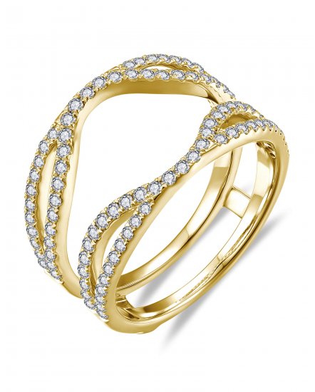 CURVED STYLE ENHANCER DIAMOND RING (TR6350)