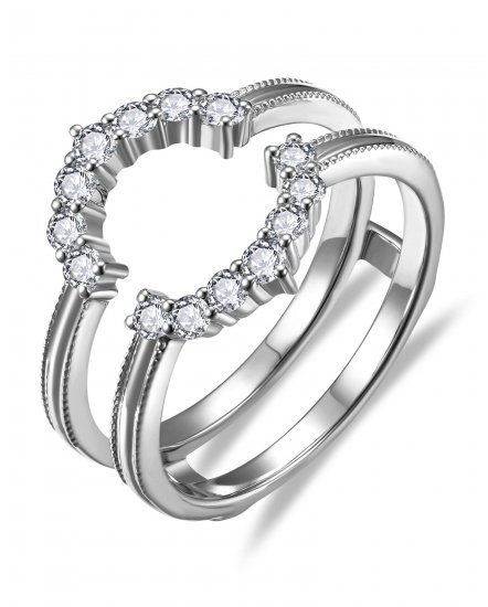 CURVED STYLE ENHANCER DIAMOND RING (TR6352)