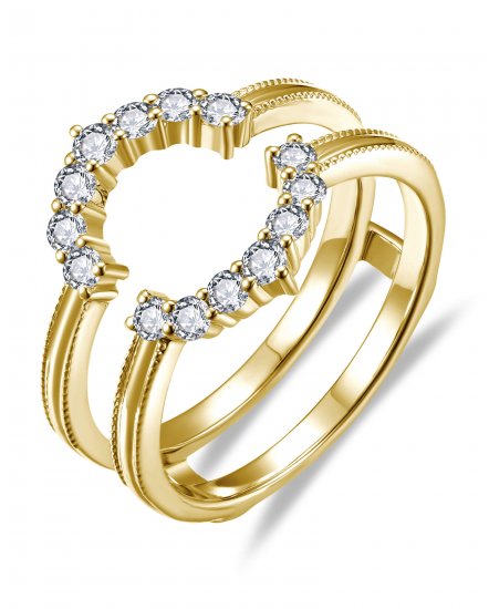 CURVED STYLE ENHANCER DIAMOND RING (TR6352)