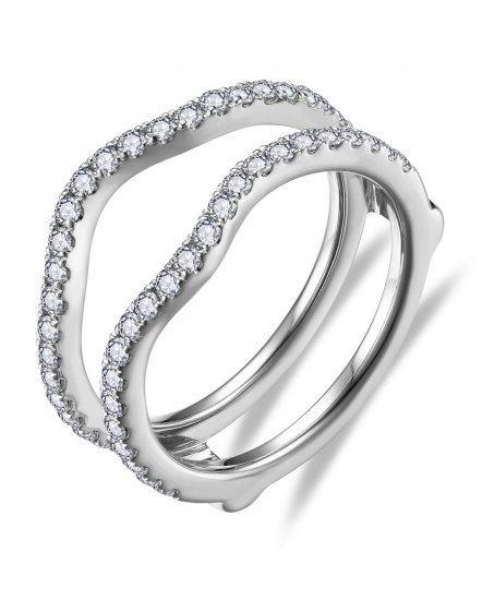 CURVED STYLE ENHANCER DIAMOND RING (TR6356)