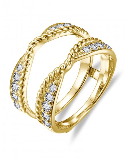 CURVED STYLE ENHANCER DIAMOND RING (TR6358)