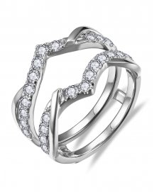 CURVED STYLE ENHANCER DIAMOND RING (TR6359)