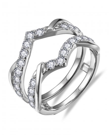 CURVED STYLE ENHANCER DIAMOND RING (TR6359)