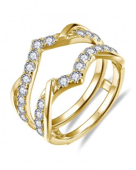 CURVED STYLE ENHANCER DIAMOND RING (TR6359)