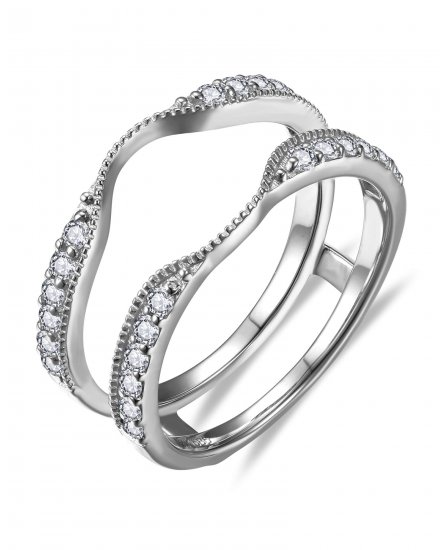 CURVED STYLE ENHANCER DIAMOND RING (TR6360)