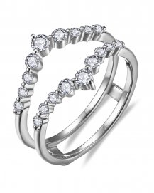 CURVED STYLE ENHANCER DIAMOND RING (TR6361)