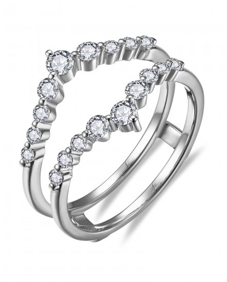 CURVED STYLE ENHANCER DIAMOND RING (TR6361)